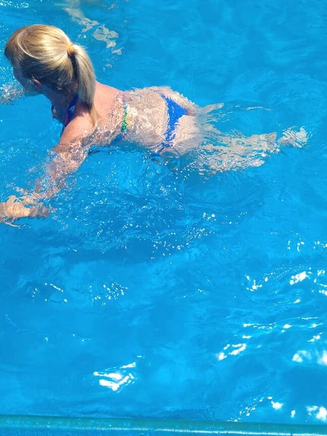 Pato en la pile verano