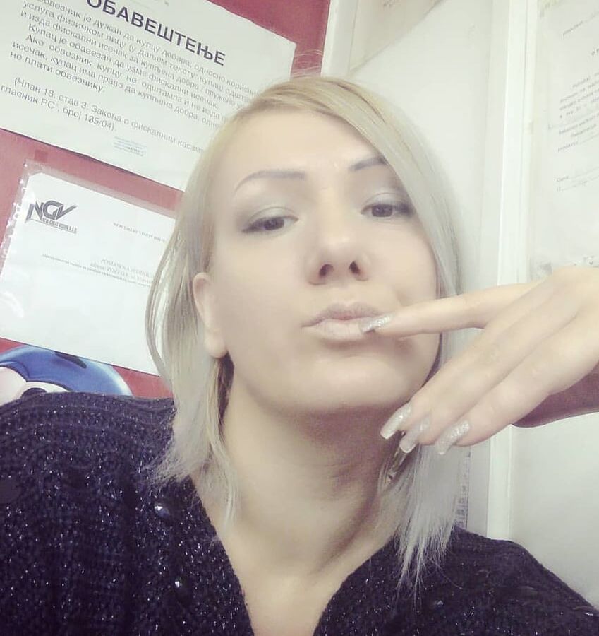 Serbian beautiful blonde milf big natural tits Sanja Matovic