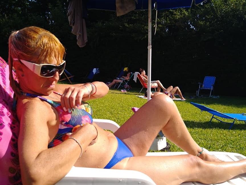 Pato en la pile verano
