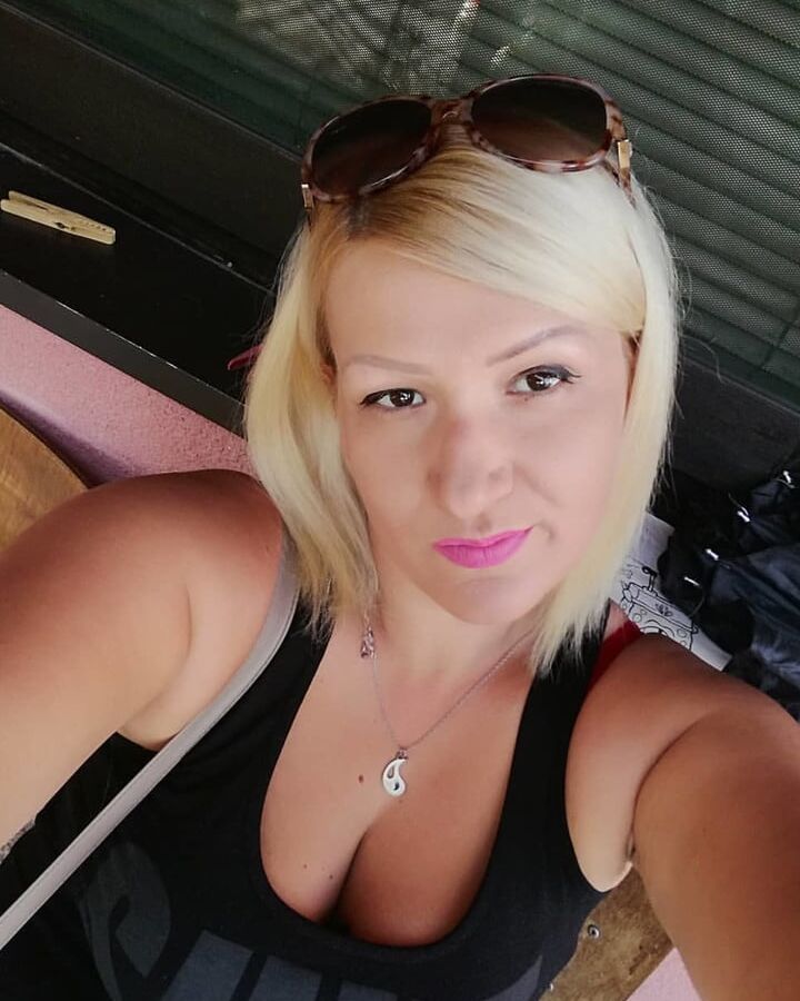 Serbian beautiful blonde milf big natural tits Sanja Matovic
