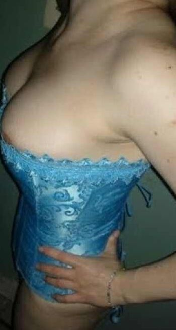Tara baby blue corset