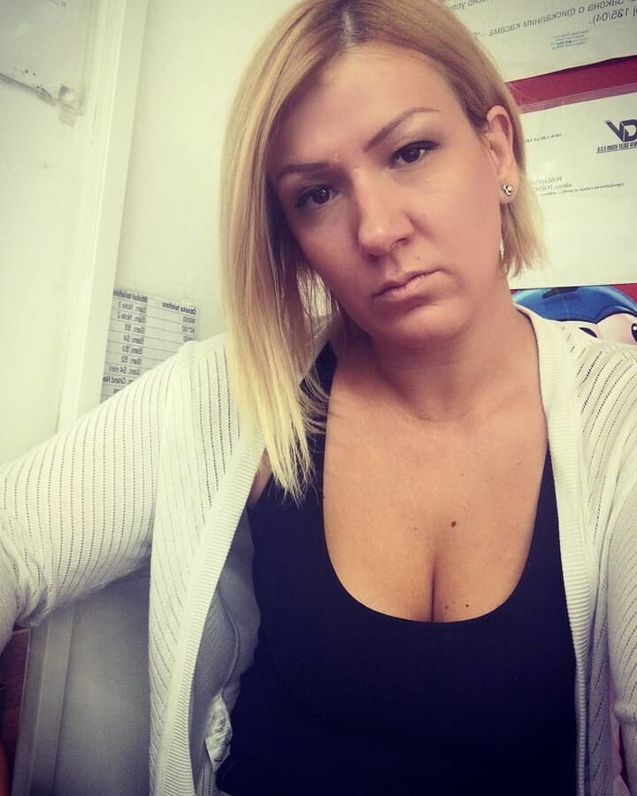 Serbian beautiful blonde milf big natural tits Sanja Matovic