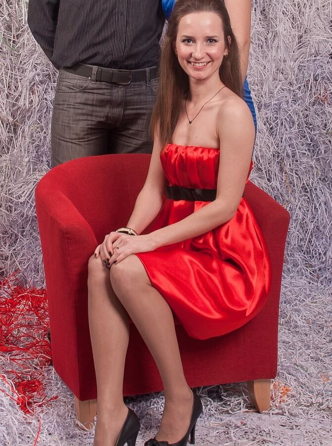 Posh Christmas Party Pantyhose Blonde &amp; Brunette