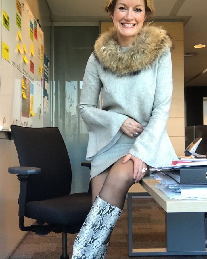 Hot Mature Katrin at work