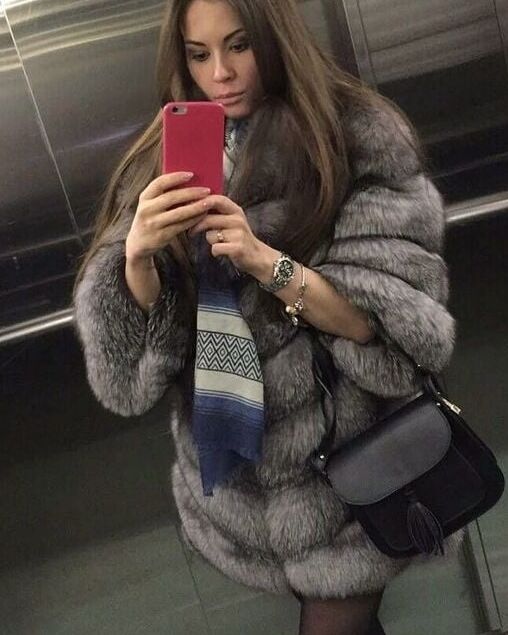 Woman in fur coat