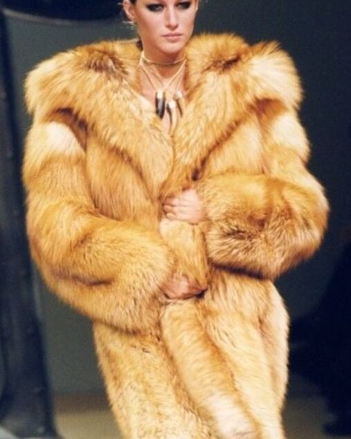 Woman in fur coat