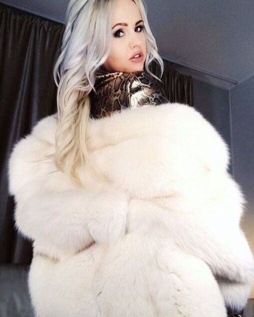 Woman in fur coat
