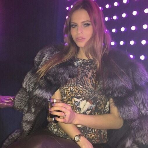 Woman in fur coat