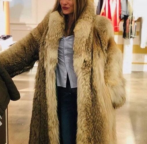 Woman in fur coat