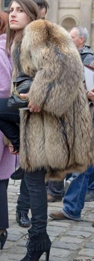 Woman in fur coat