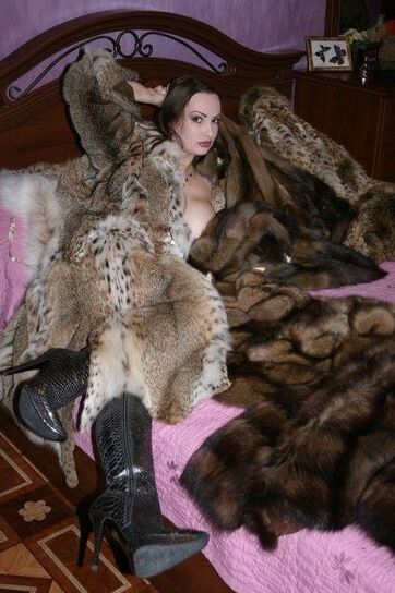 Woman in fur coat