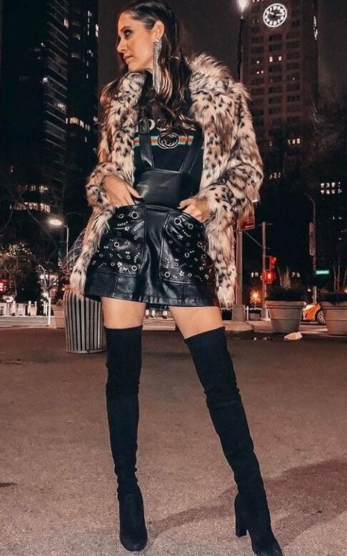 Woman in fur coat
