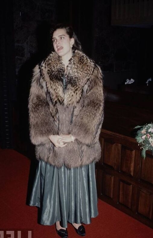Woman in fur coat