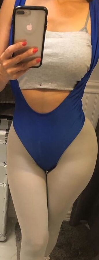 WEIRD SCIENCE COSPLAY flexible bodysuit gym fit legs ass wet