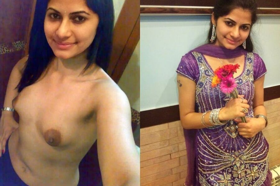 Indian women dressed and undressed