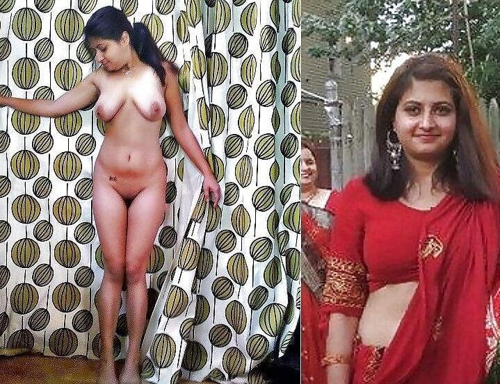 Indian women dressed and undressed