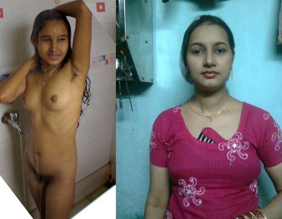 Indian women dressed and undressed