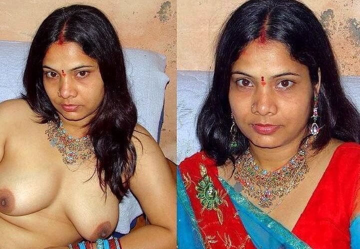 Indian women dressed and undressed
