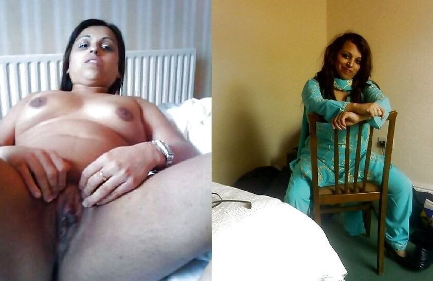 Indian women dressed and undressed