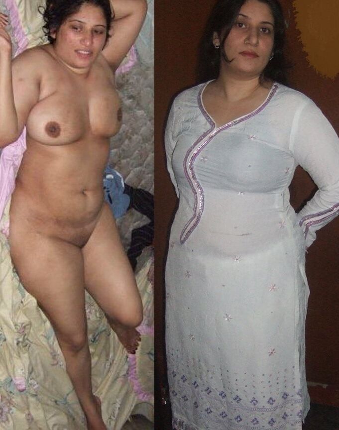 Indian women dressed and undressed