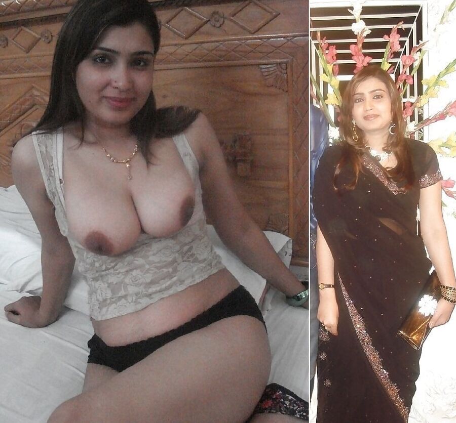 Indian women dressed and undressed