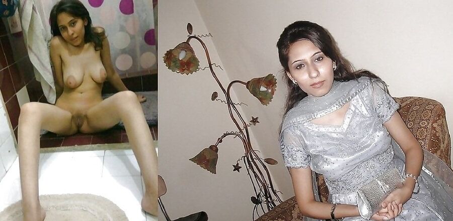 Indian women dressed and undressed