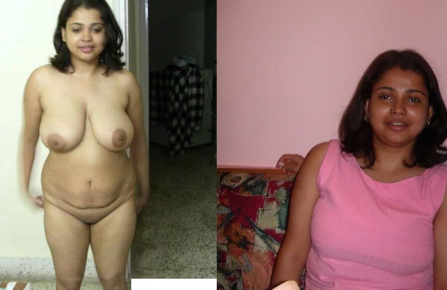 Indian women dressed and undressed