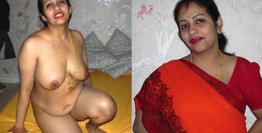 Indian women dressed and undressed