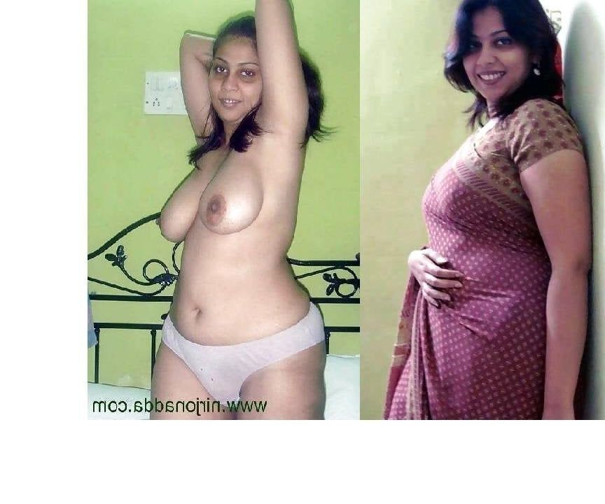Indian women dressed and undressed
