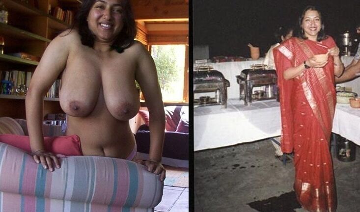 Indian women dressed and undressed