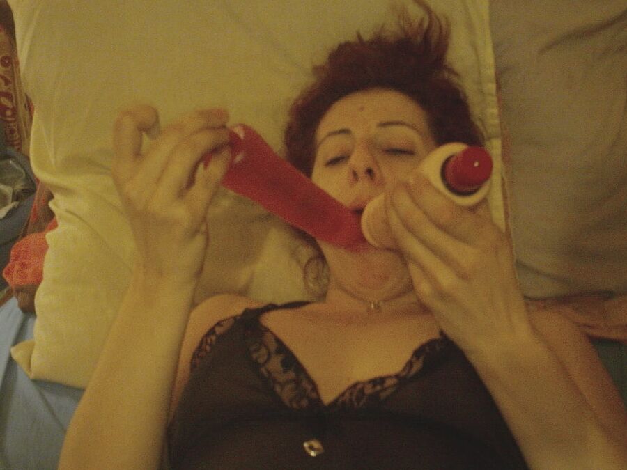 Wives presenting their toys and dildos