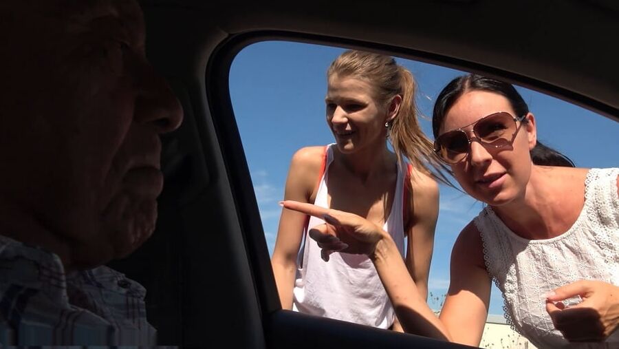 Two grandpas fucks young girl