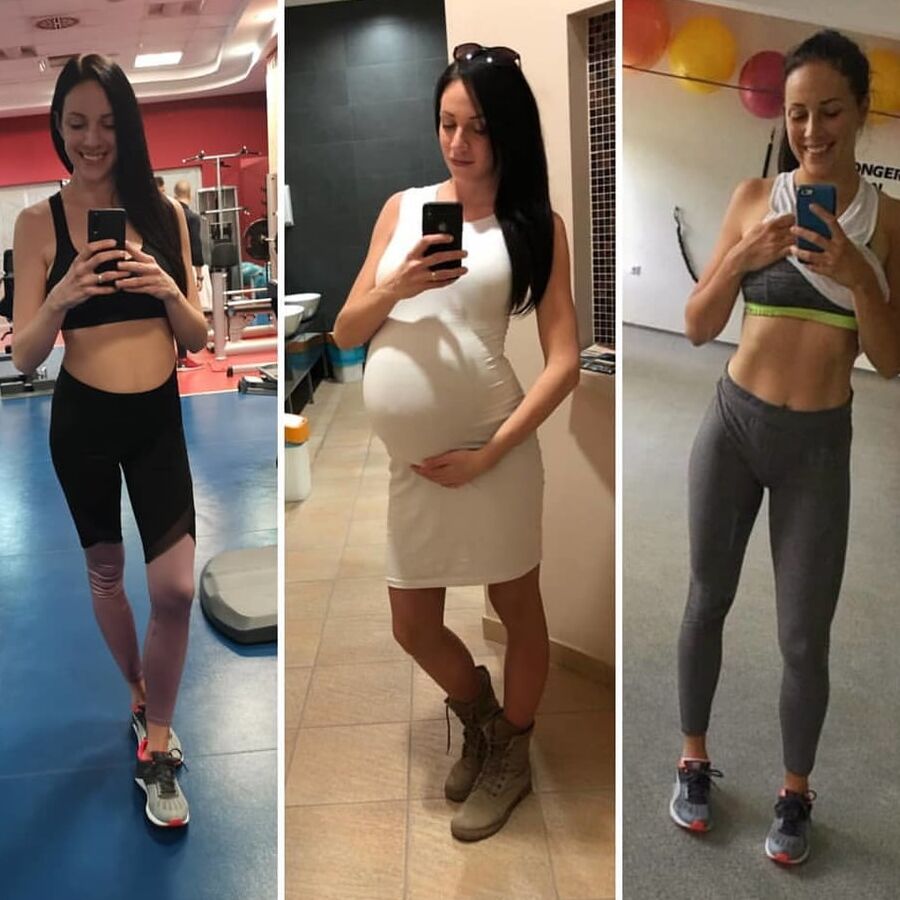 Serbian beautiful skinny fitnes mom Maja Davidovic
