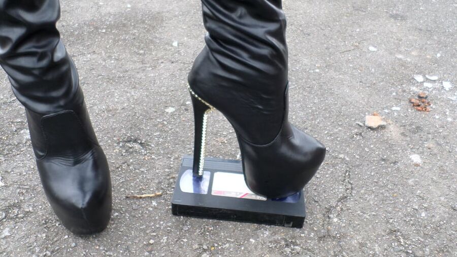 Black Boots, Tights and Fur Coat
