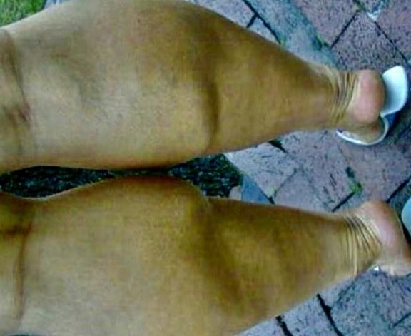 Soles and Calves Up -Dick In Splash Mode
