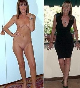 dressed and undressed milfs