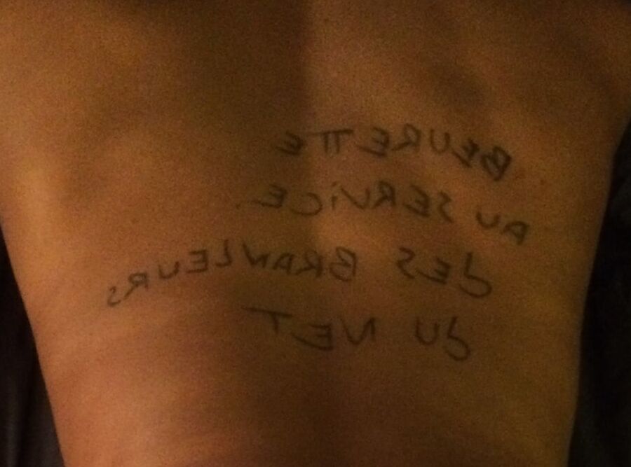 French Sluts Notepad (Body Writing)