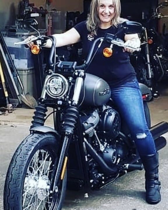 Pamela Motorbike Chick