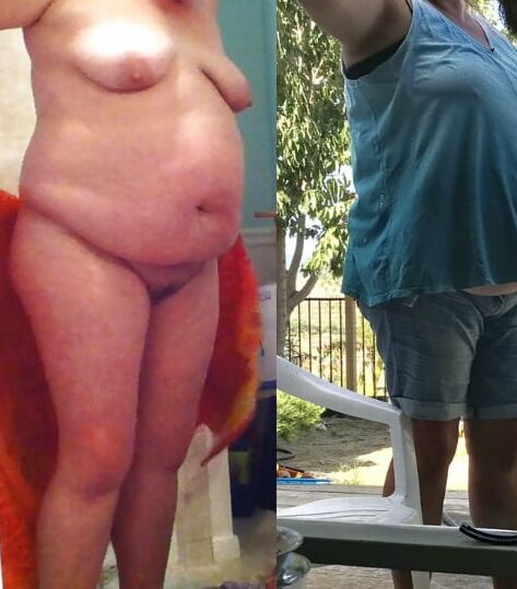 Belly Betty REVEALS Dressed Undressed Panties Nude Gainer