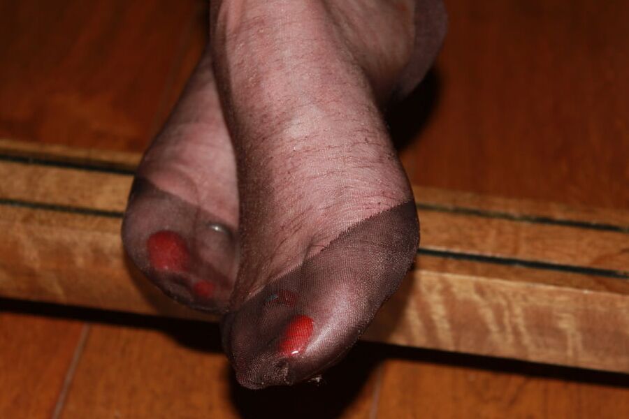 Toes in close up