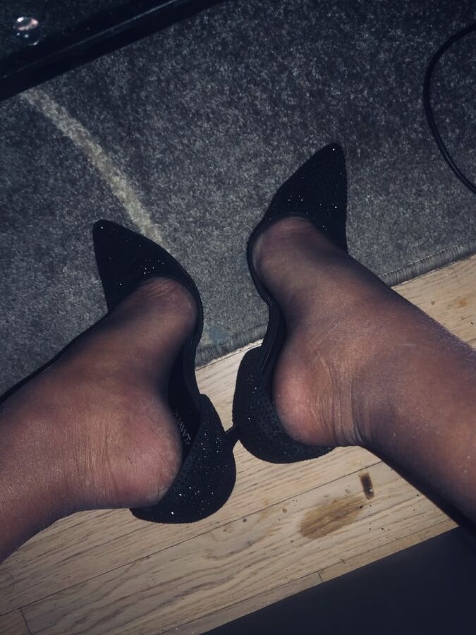 TS in Nylons, High Heels, Foot Play, Women Foot Gr, TS