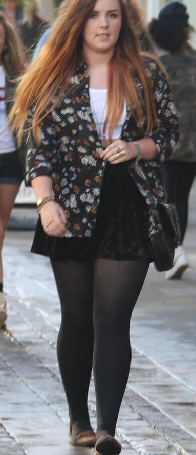 Street Pantyhose - Heavy Legged Brit Sluts