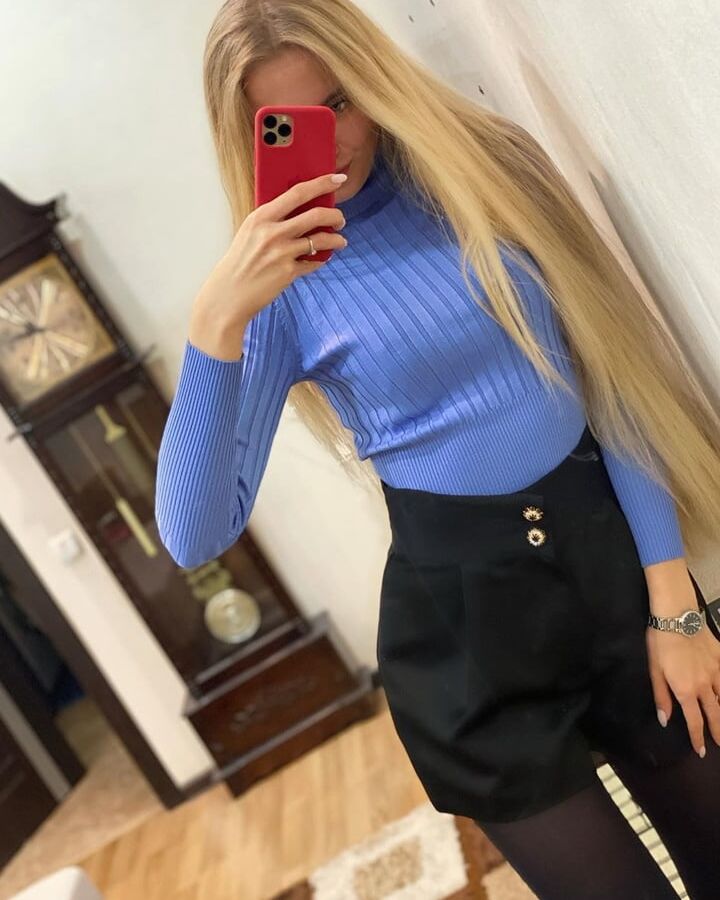 Long Hair Russian Beautiful Girl