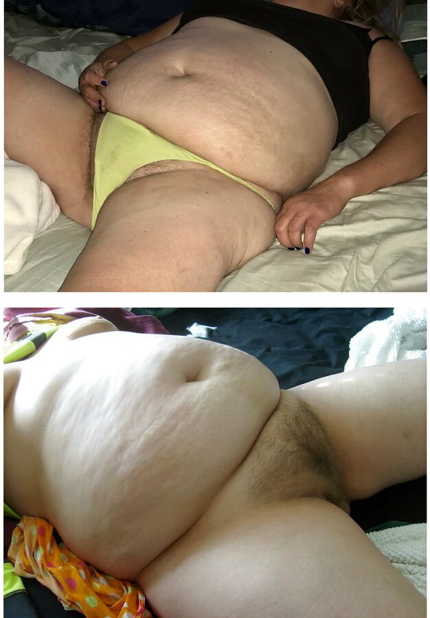 Belly Betty REVEALS Dressed Undressed Panties Nude Gainer