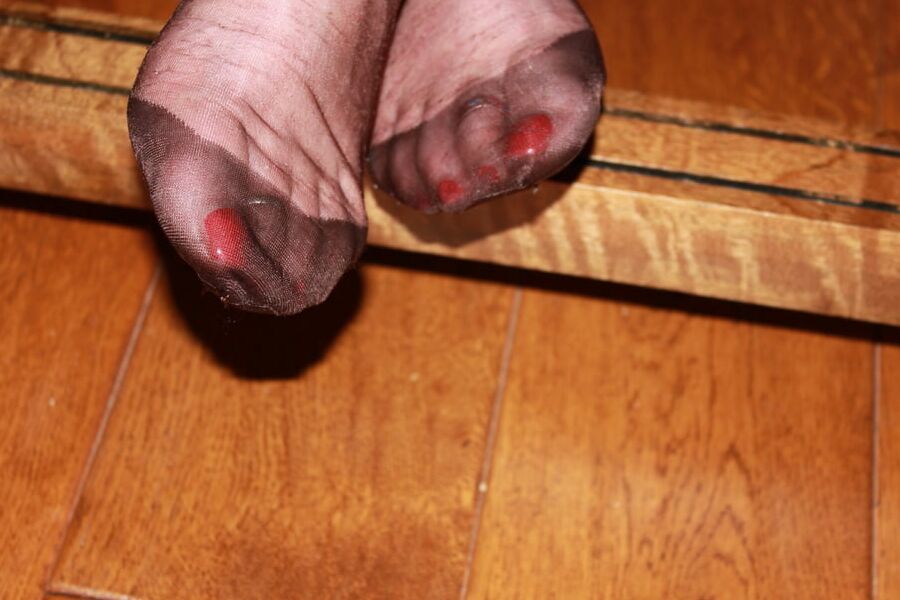 Toes in close up
