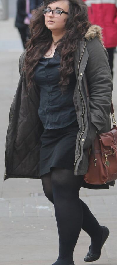 Street Pantyhose - Heavy Legged Brit Sluts