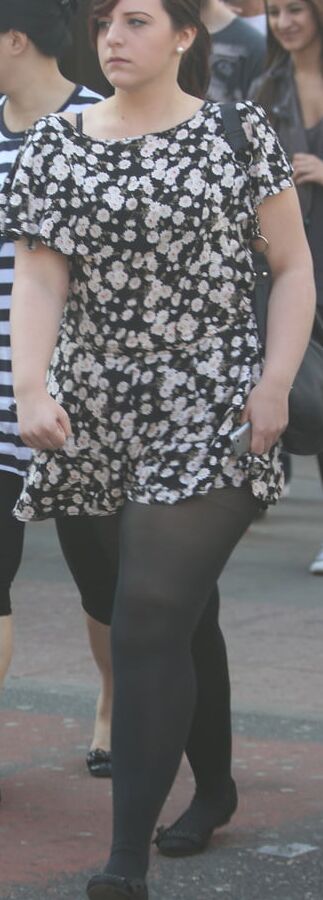 Street Pantyhose - Heavy Legged Brit Sluts