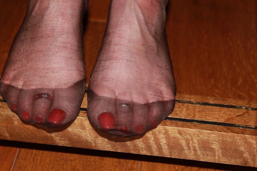 Toes in close up