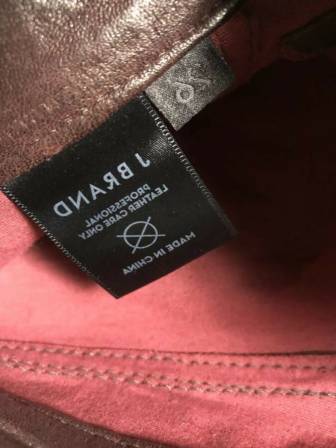 J BRAND LEATHER PERFECT TIGHT SKINNY PUSH UP PANTS