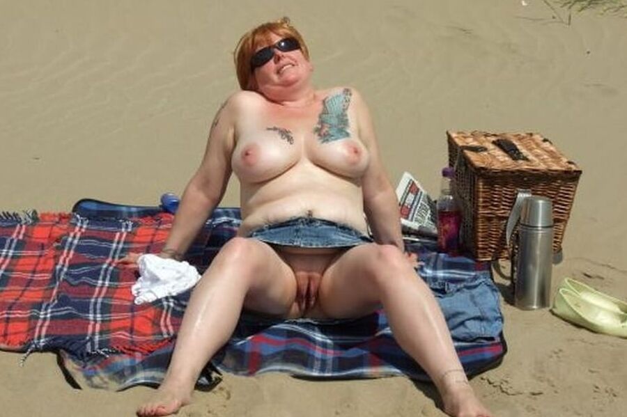 UK wife with big tits flashing